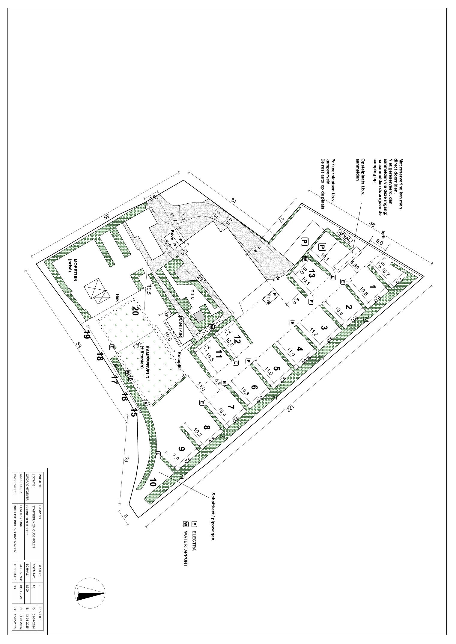 Plattegrond van Camping Ruigenhil
